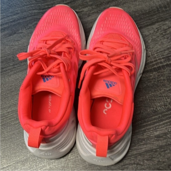 ADIDAS WOMENS THREE STRIPE QUESTAR SIZE 8 RUNNING SHOE PINK RED CORAL w/BOX - Picture 5 of 11